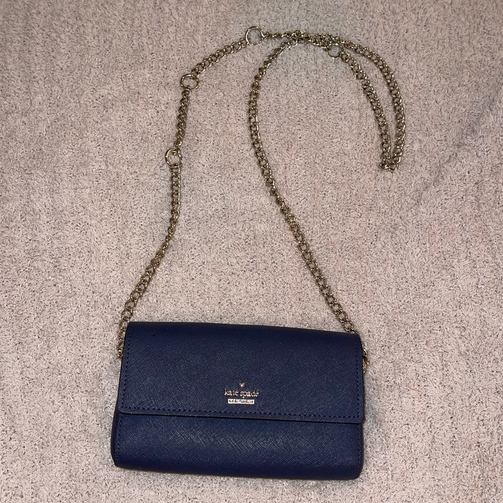 Kate Spade Navy cross body with chain